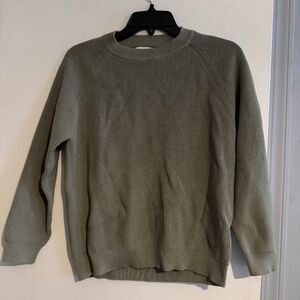 NWOT Zara Boys Ribbed Raglan Sweater 11-12 - Sage Green
